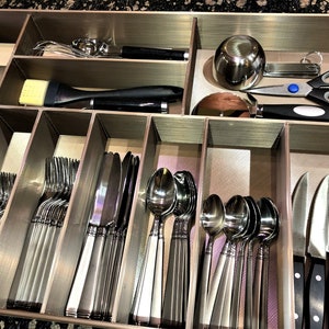 Custom Silverware Drawer and Utensils Organizer, Cutlery drawer made to order, 100% Custom we built to your specifications.