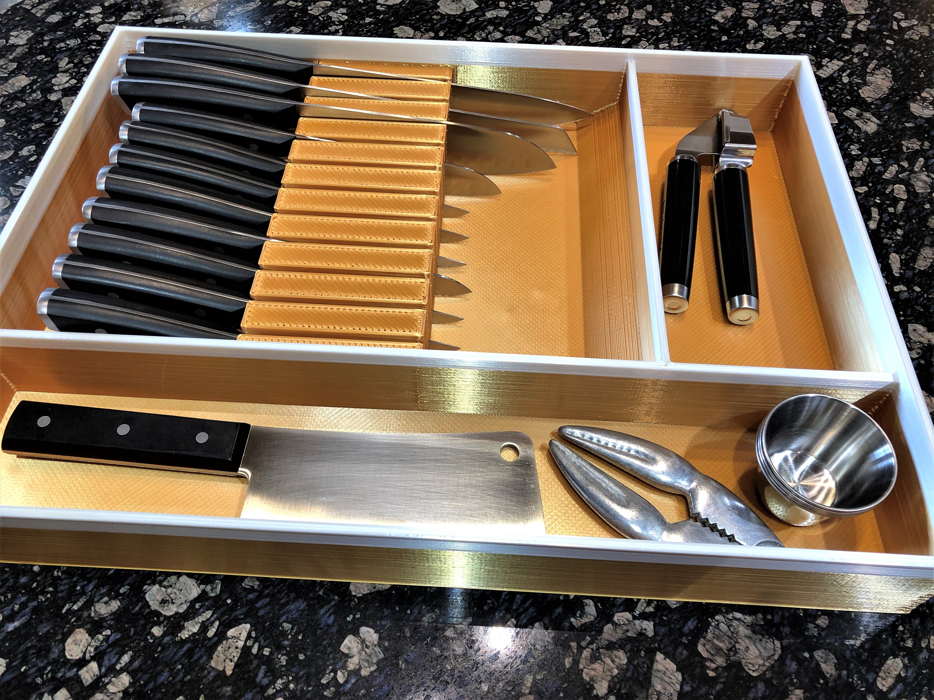 Custom Knife Block Drawer Organizer Chef's Knife block Etsy