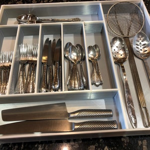 Custom Drawer Organizer, Silverware Organizer made to order, add your specifications