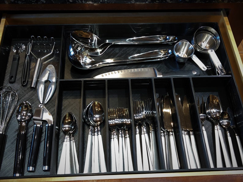 Custom Silverware Drawer Organizer 100 Custom We Build Your Etsy