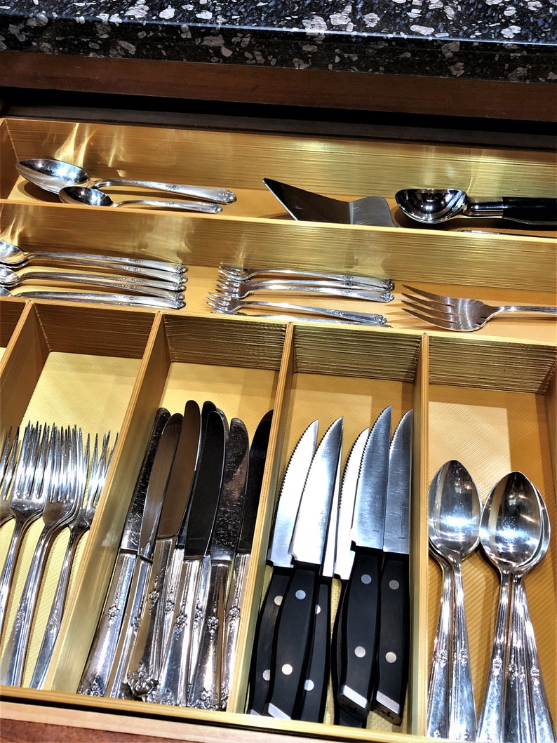 Custom Silverware Drawer Organizer 100 Custom We Build Your Etsy UK