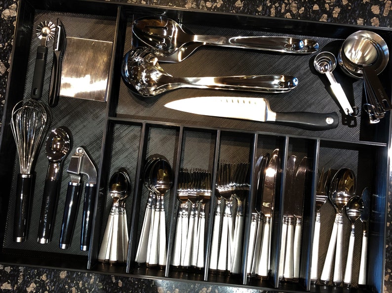 Custom Silverware Drawer Organizer 100 Custom We Build Your Etsy