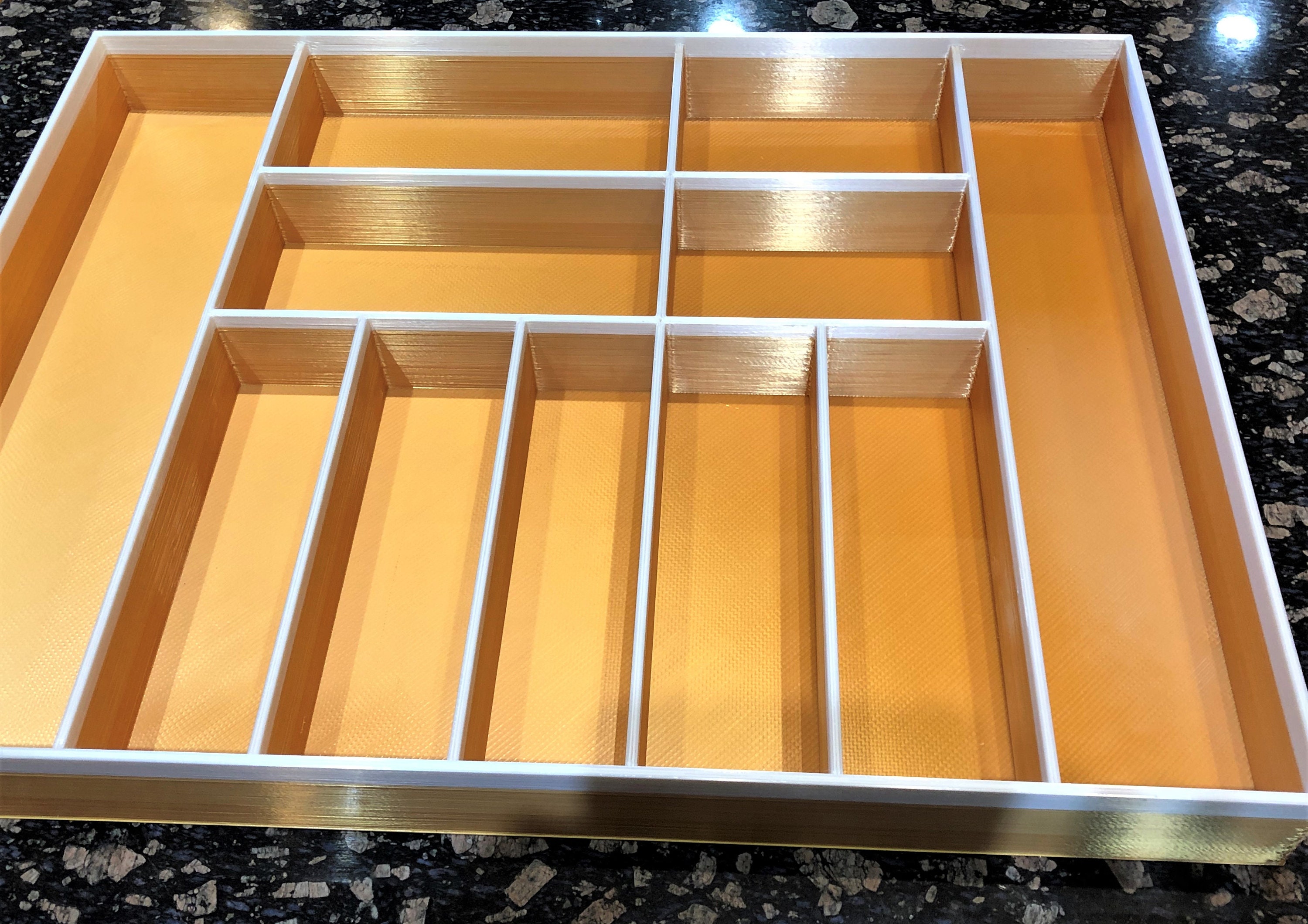 Organizador de cajones para cubiertos personalizado, organizador