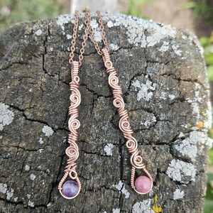 Custom Swirly Drop pendant. Wire wrapped personalized swirly drop pendant, wire weaved custom swirly drop pendi, personalized fidget pendant