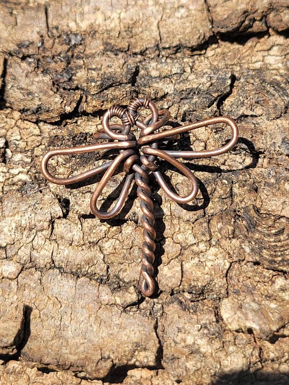 Dragonfly Ear Cuff Wire Wrapped Dragonfly Ear Cuff Wire Weaved