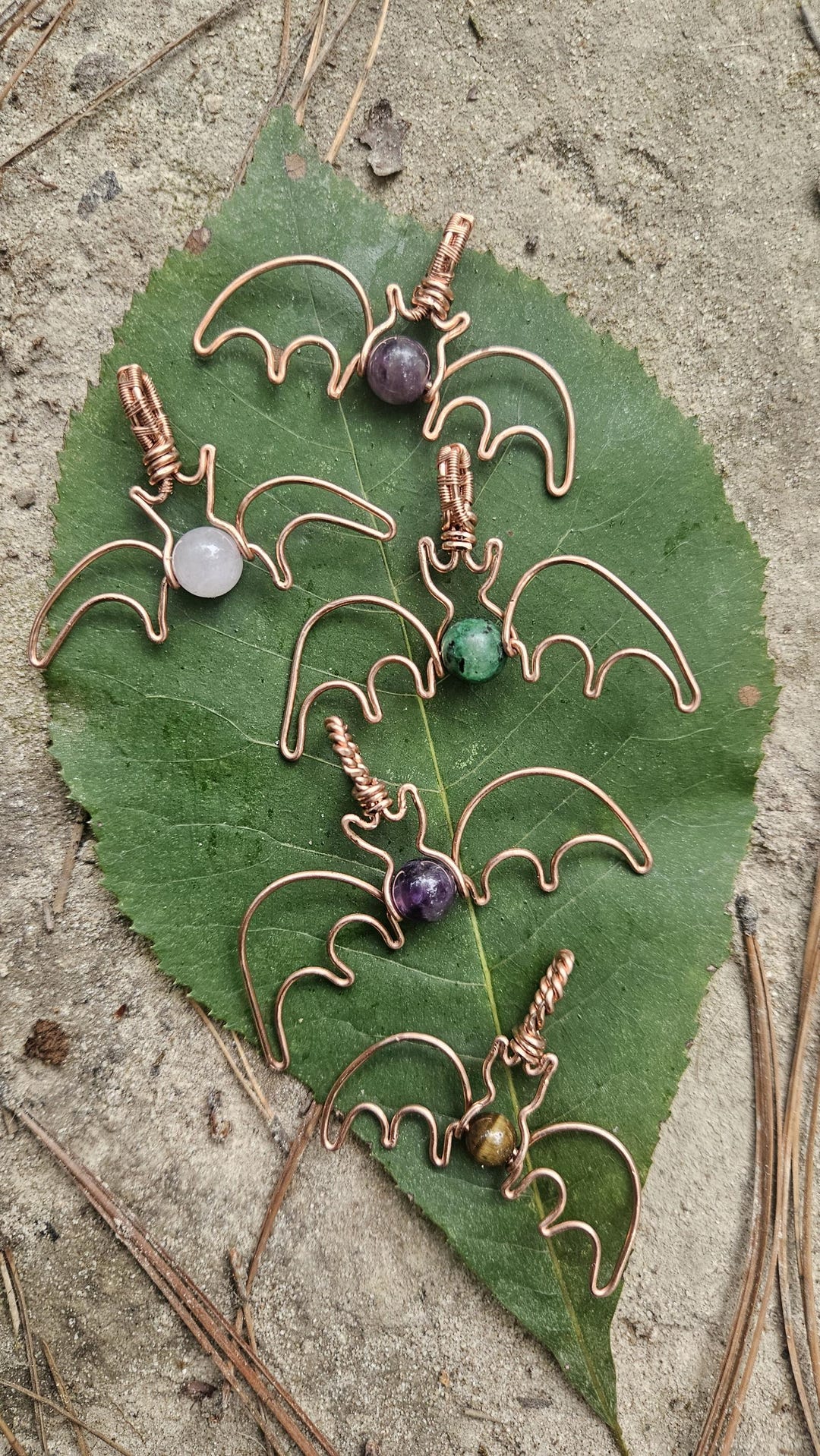 Bat Pendant, Wire Wrapped Bat Pendant. Little Bat Pendant, Mini Bat ...