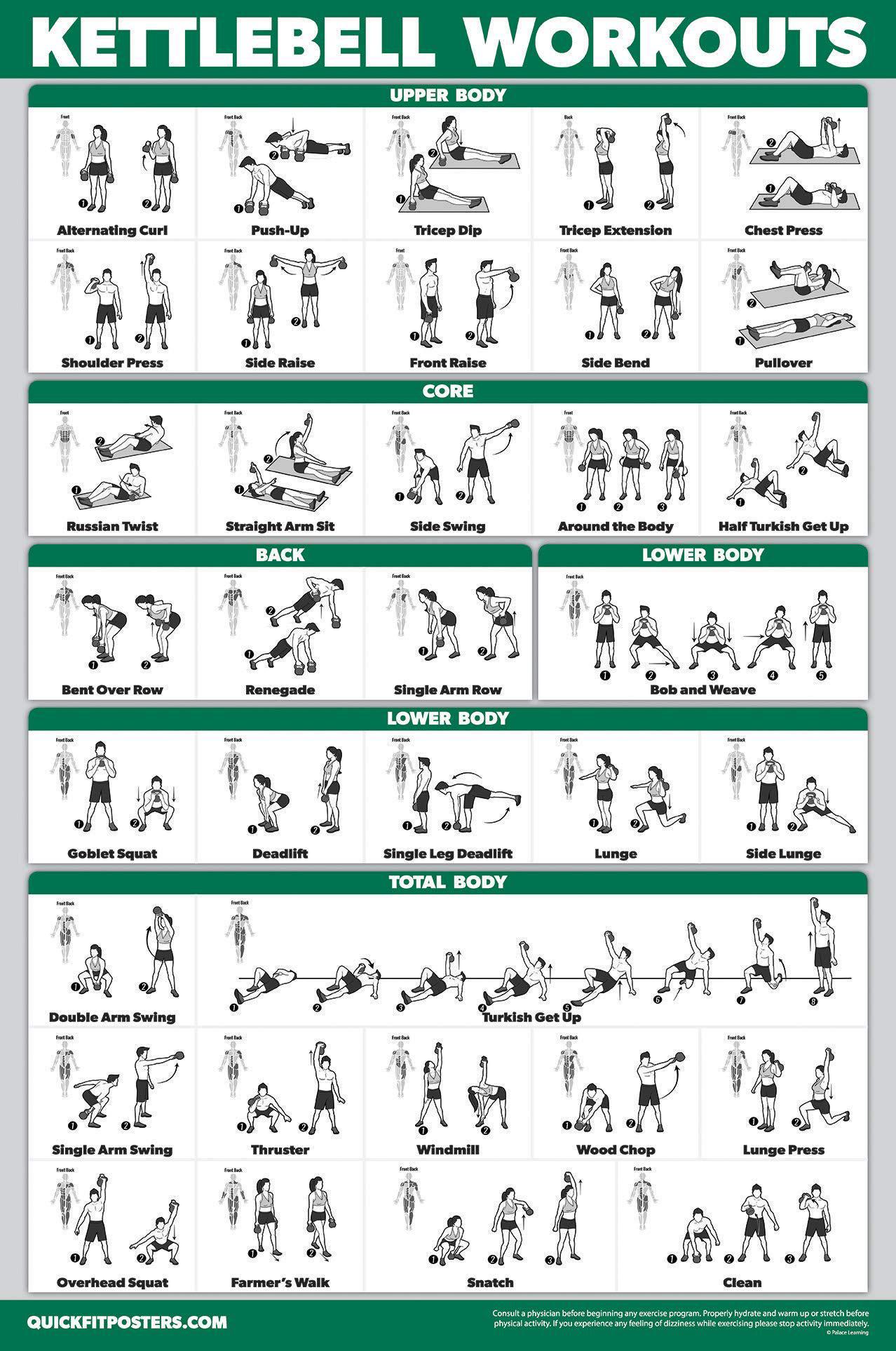 Kettlebell Swings Workout Plan Kettlebell Exercise Names QUICKFIT