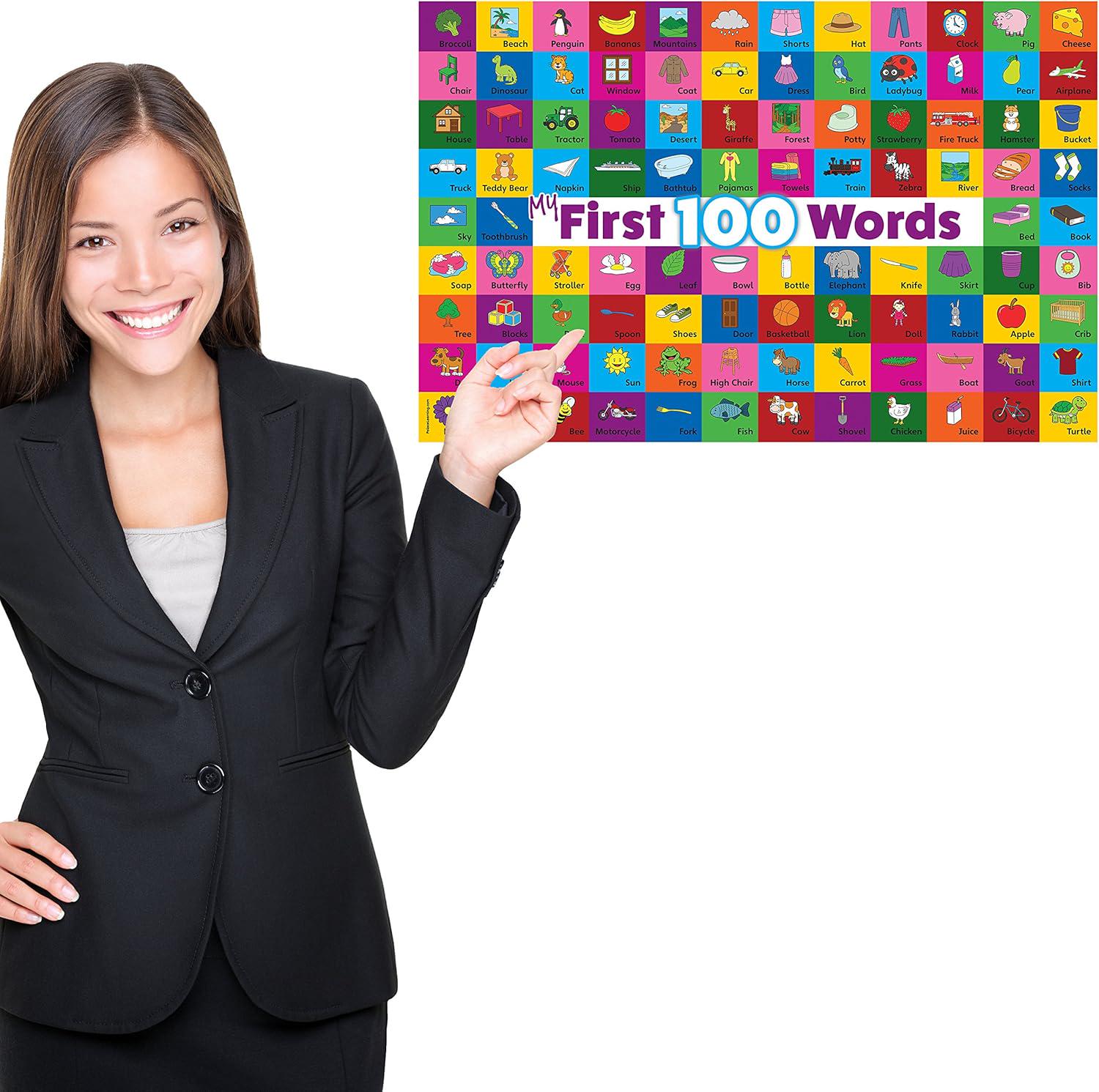 My 100 First Words LAMINATED Poster (18 X 24) - Etsy