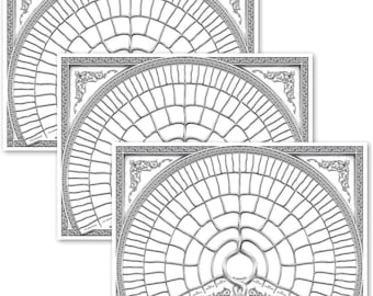 3 Pack - Family Tree Chart To Fill In- 6 Generation Genealogy Poster - Blank Fillable Ancestry Chart [Version 2] (18" x 24")