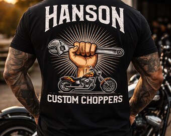 Custom Choppers  wrench graphic Tee | Motorcycle mechanic shirt