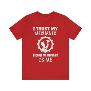 DIY Mechanic BMW T-Shirt: "I Trust My Mechanic" image 10