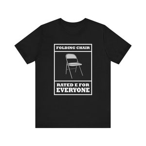 T-shirt con sedia pieghevole Rated R