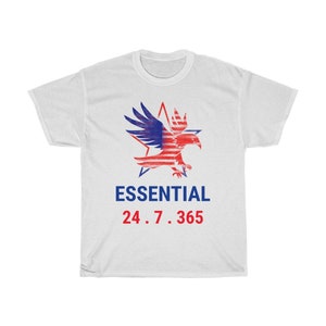 Essential 24.7.356 (Eagle) - Unisex Heavy Cotton Tee