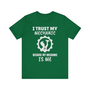 DIY Mechanic BMW T-Shirt: "I Trust My Mechanic" image 6
