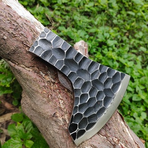 6” Viking Axe Head, Axe Head Medieval Finish, Carbon Hatchet Axe Head, Throwing Camping Axe Head, Best Gift Axe Blade.