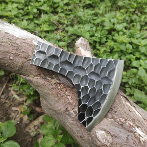 Handmade Viking Bearded Axe Head - 1095 Carbon Steel Camping & Hunting Axe Head Only (700g)