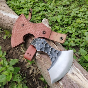 Viking Axe Head, Hand Forged High Carbon Steel Tomahawk Axe Head, Medieval Finish Axe Tool
