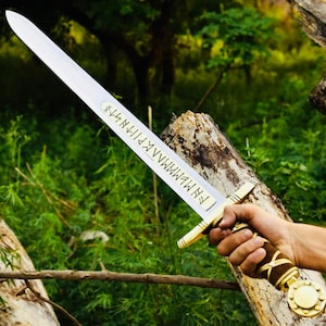 Knight Templar Schwert Merlin Excalibur: Mittelalterliches Wikinger Sammlerstück