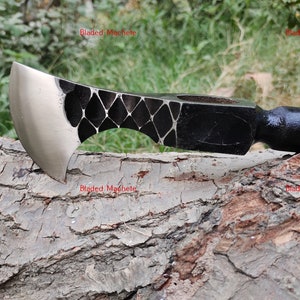 Viking Hatchet Axe Head, Hand Forged High Carbon Steel Tomahawk Axe Head, Medieval Finish Axe Tool, Gift Axe Head