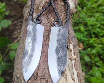 Viking Hand-Forged Carbon Steel Knife Set of 02, Vintage Style Throwing Knife, Camp Knife, Amazing Gift for Men, Son