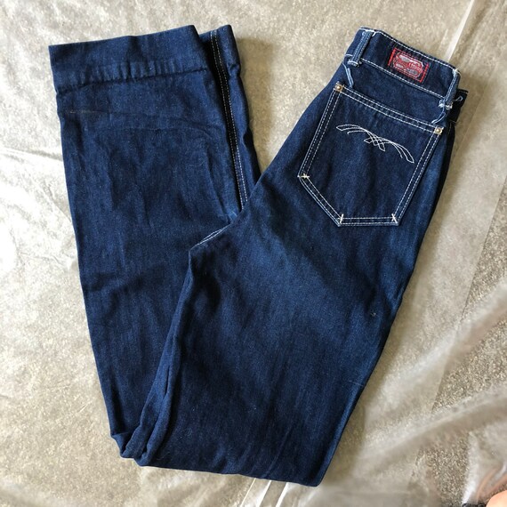 Vintage 1970s High Waist Blue Denim Jeans