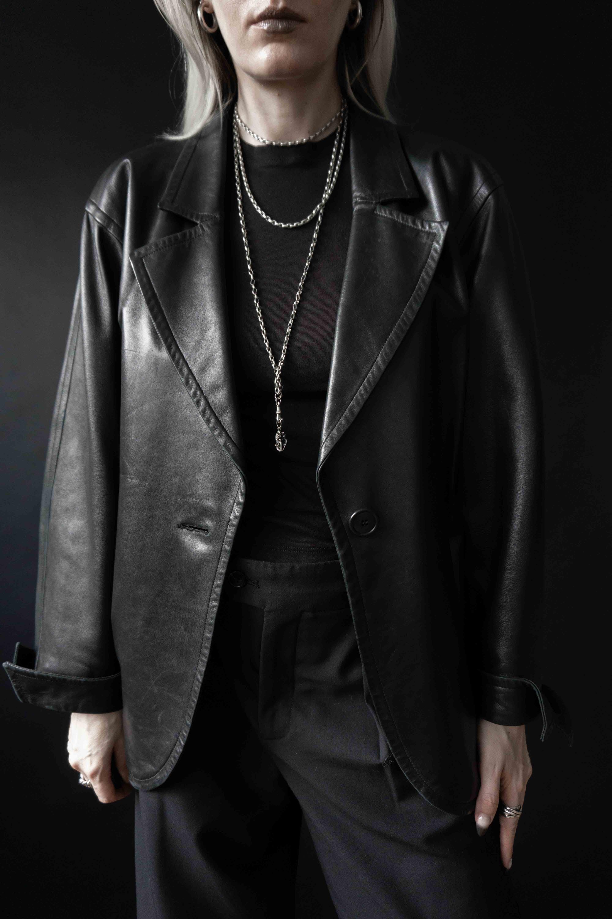 Ysl 80s Leather Jacket - Etsy
