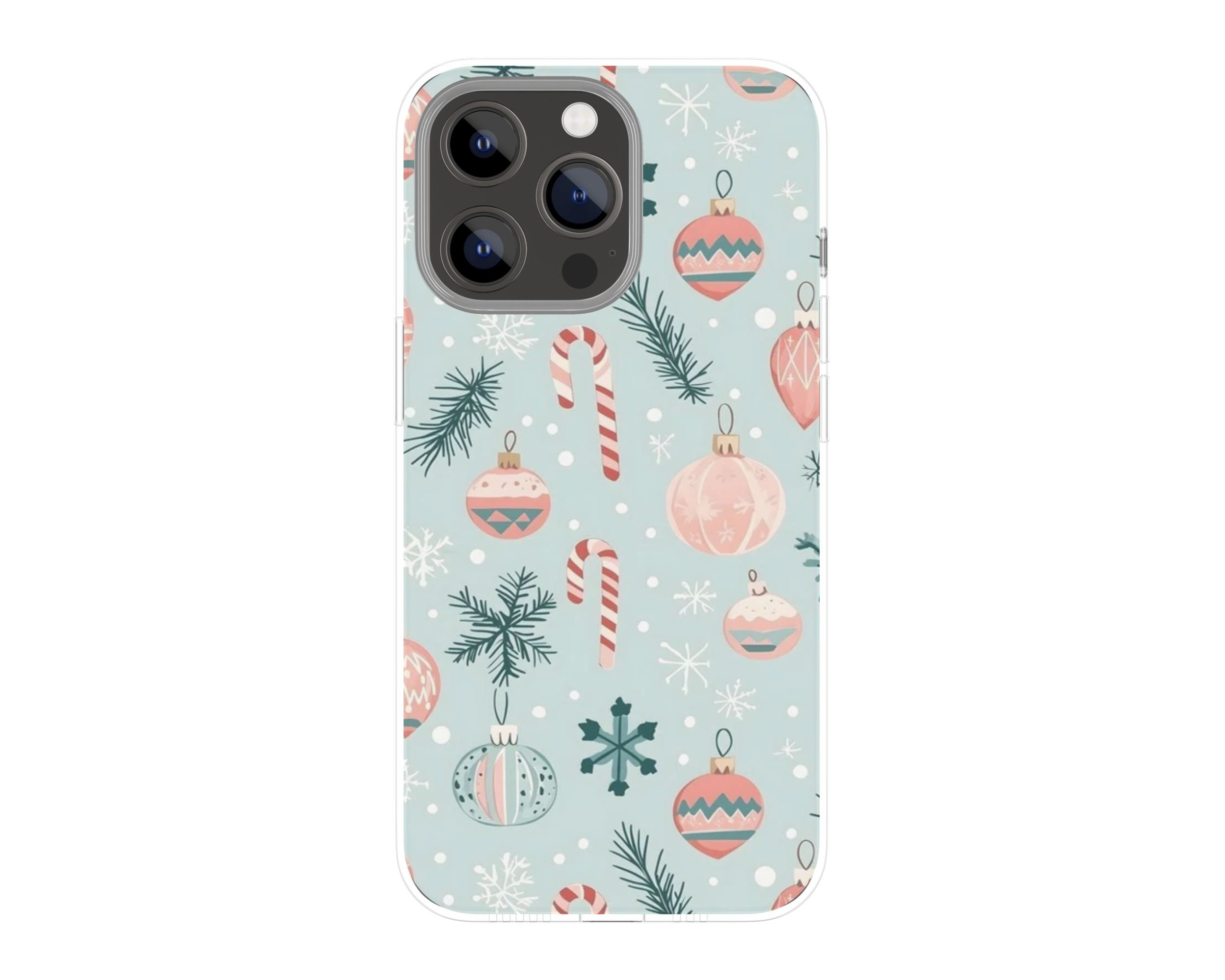 Retro Christmas Seamless Pattern - Christmas Ornaments Cute Pattern ...