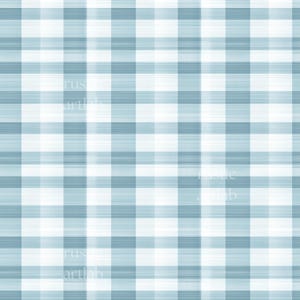 May include: A seamless pattern of blue and white gingham. The pattern is made up of thin, horizontal and vertical lines that create a checkered effect.