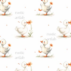 Duck Seamless Pattern display
