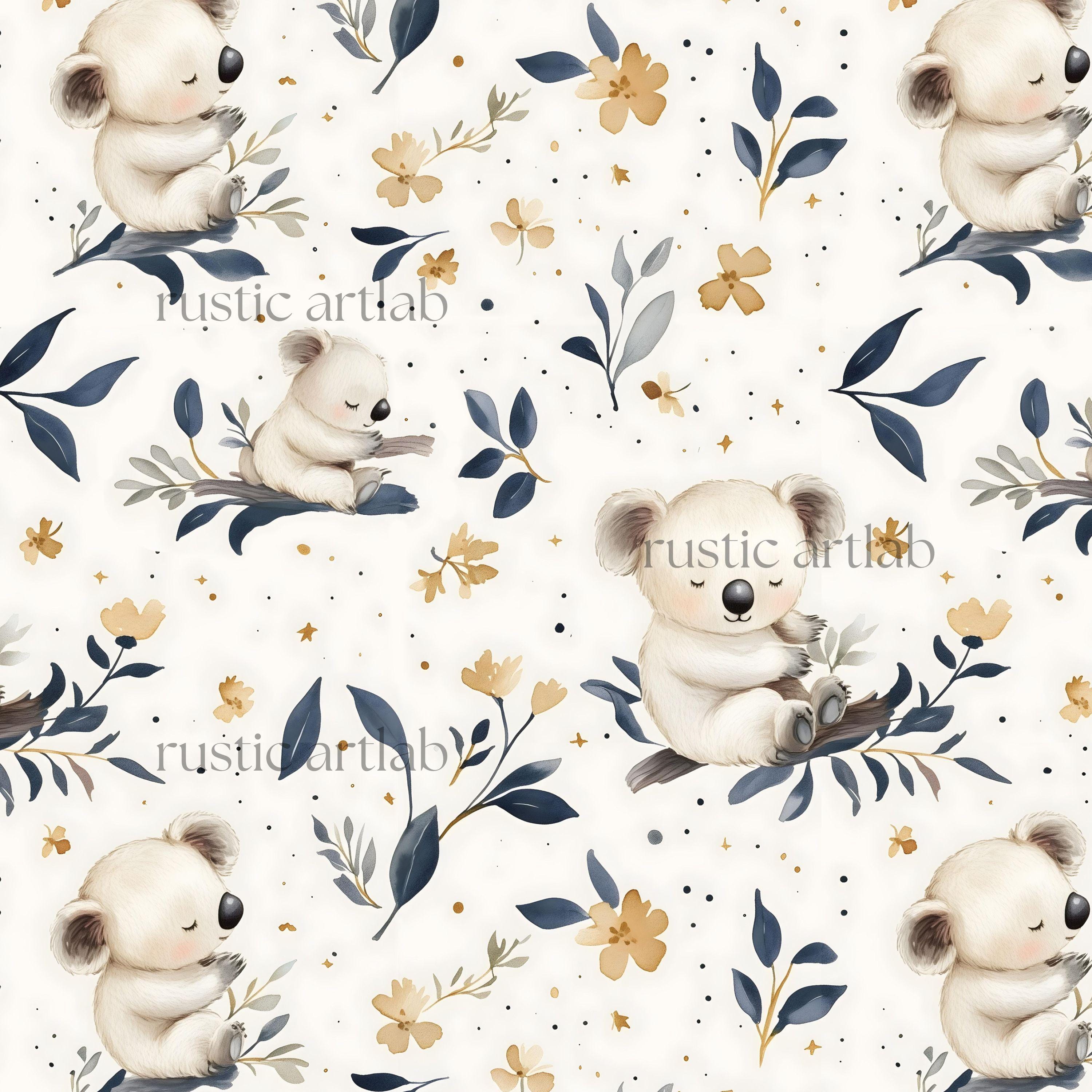 Stof met koala - Etsy België, image size:3000x3000