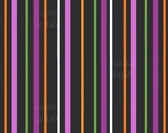 Halloween Stripes Seamless Pattern – Pink Black Stripe Fabric Design -  Digital Download