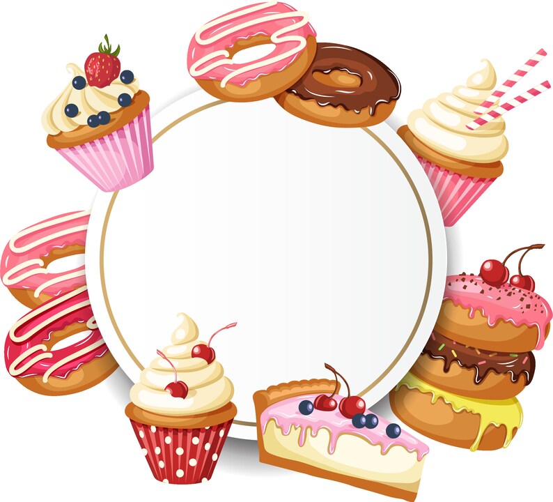 Bakery Sweet Vector Set Svg Candy Bundle Svg Lollipop Cut Etsy