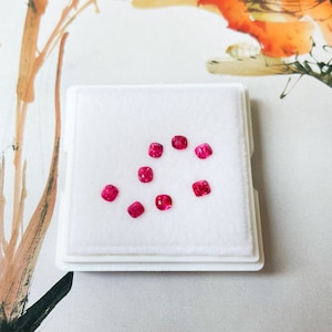 Certified Natural Myanmar Mansin Red Spinel, Vivid Red Spinel Loose Stone for Jewelry Making