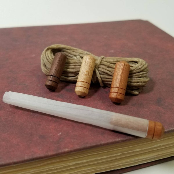 Reusable Wooden Filter Tips - 4pc; Eco-Friendly -Handmade- 1/4in Filter Tips