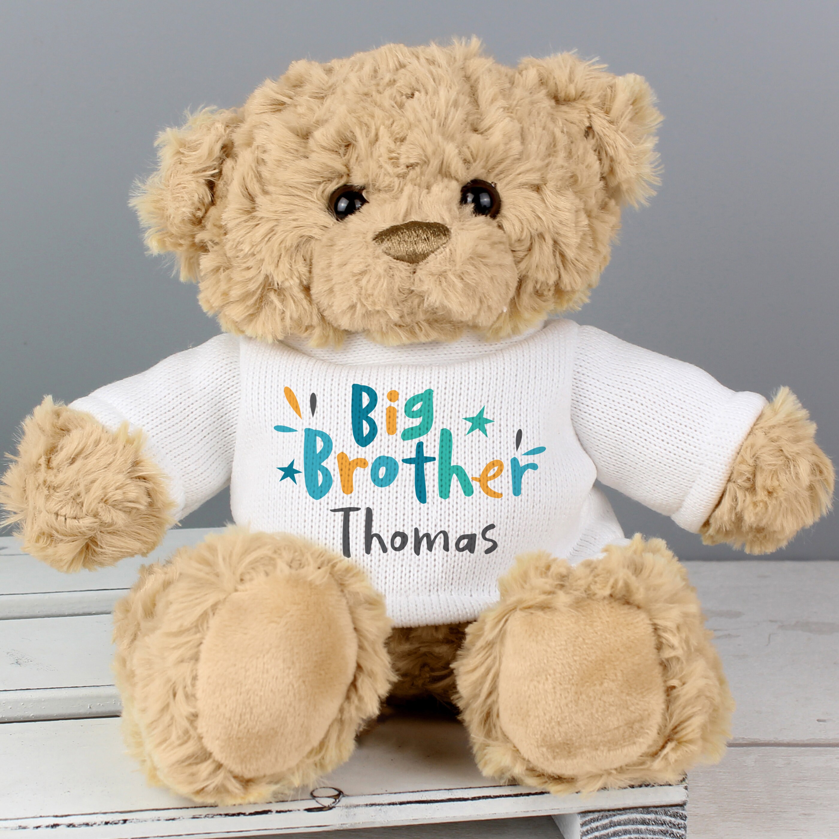 Personalised Big Brother Teddy Bear Personalised Teddy Bear Etsy UK