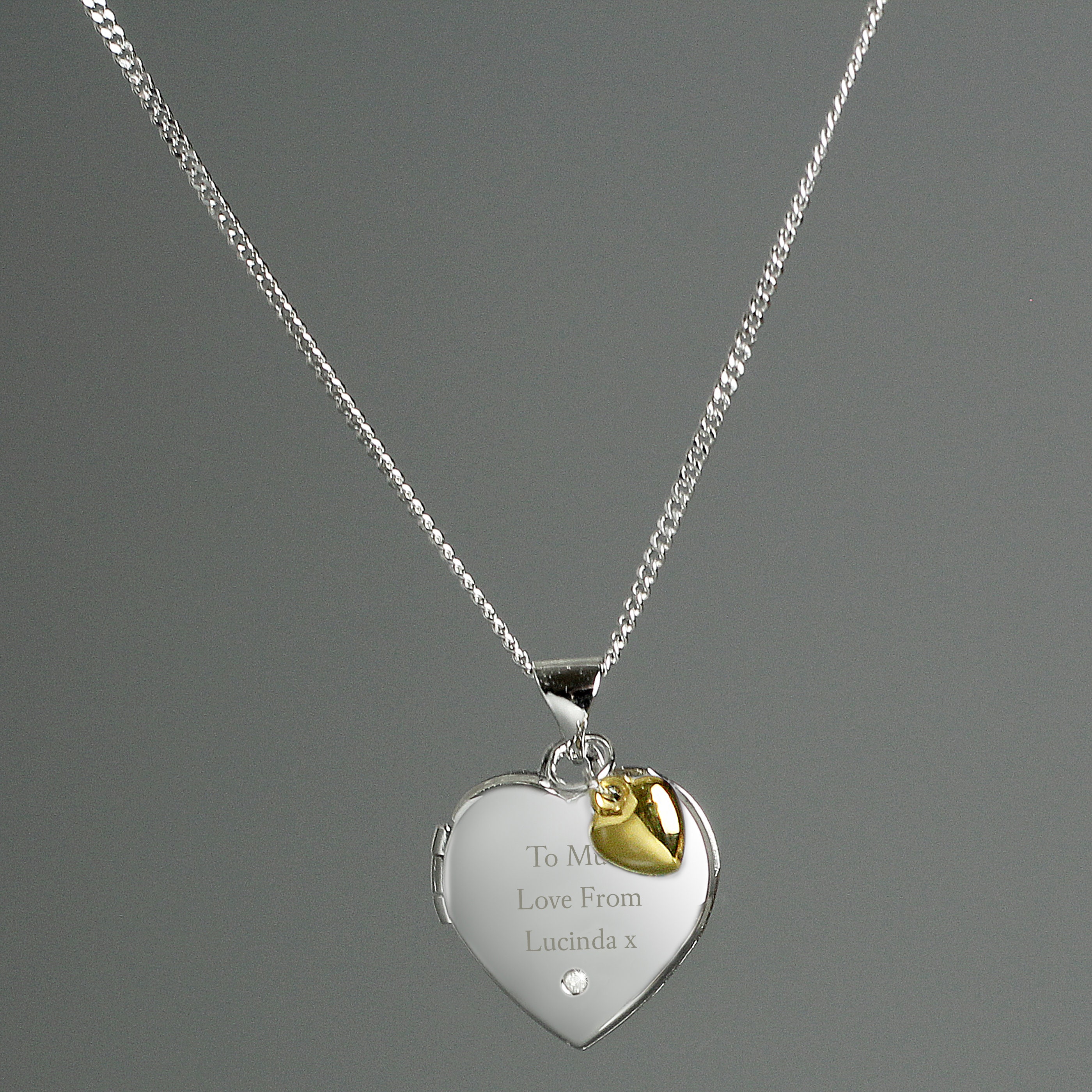 Photo Heart Personalised Locket Necklace with Picture Inside Sterling  Silver – IfShe UK