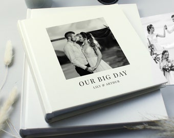 Personalised Square Photo Album - Photo Upload - Anniversary - Wedding Album - Holiday Album - Baby Photo Album - Christening - Baptism