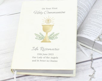 Personalised Bible - Personalised First Holy Communion Holy Bible - Eco-friendly - First Holy Communion