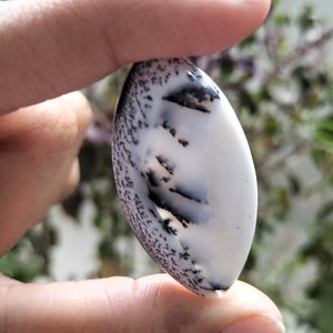 Opale dendrite di migliore qualità, cabochon dendrite di forma fantasia, agata di dendrite fantasia 42X21X5 MM 28.4 Ct., migliore per il cabochon di avvolgimento del filo A-273