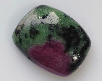 Rubinowy Zoisite Kaboszon, Poduszkowy Rubinowy Zoisite Luźny Kamień Szlachetny 58,50 Ct. 30x23x8 MM, Wisiorek Kaboszon, Hurtowe Kaboszony do owijania drutu, A-124