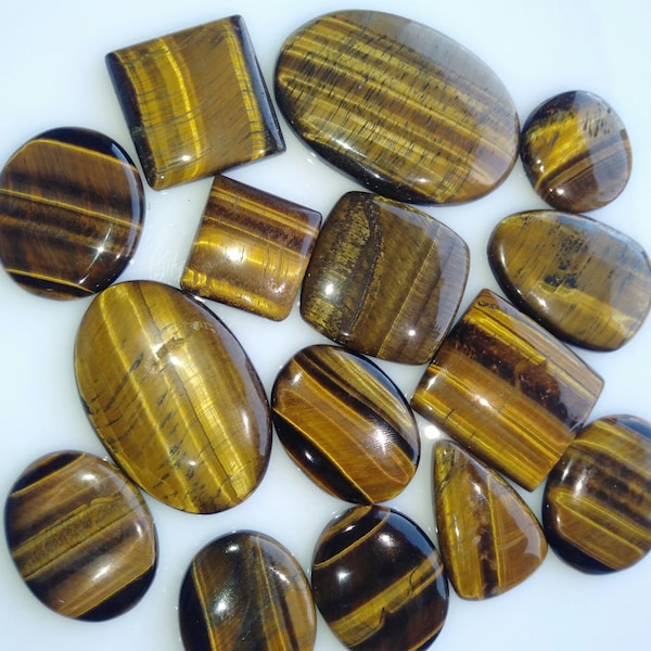 Wholesale Tiger Eye Cabochon lot, Tiger Eye Loose Gemstone, Tiger Eye cabs, Best for making Wire Jewelry, Wholesale cabochon supplier A-151