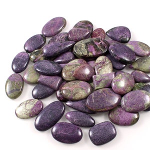 Nieuwe aankomst Purpurite Cabochon lot, Natuurlijke Purpurite Edelsteen lot, Mix vorm en grootte Purpurite lot, Sieraden maken Cabochon lot A-285