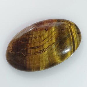 Natürliche TigerAuge Cabochon, natürliche Tigerauge lose Edelstein, ovale Form Tiger Eye Kabine 37,1 Ct. 38x22x5 MM, Draht Verpackung Cabochon A-150