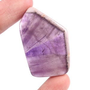 Cabochão de ametista trapiche espiritual, pedra preciosa de ametista trapiche de formato extravagante, pedra solta de ametista trapiche 56 ct., cabochão pendente, A-202