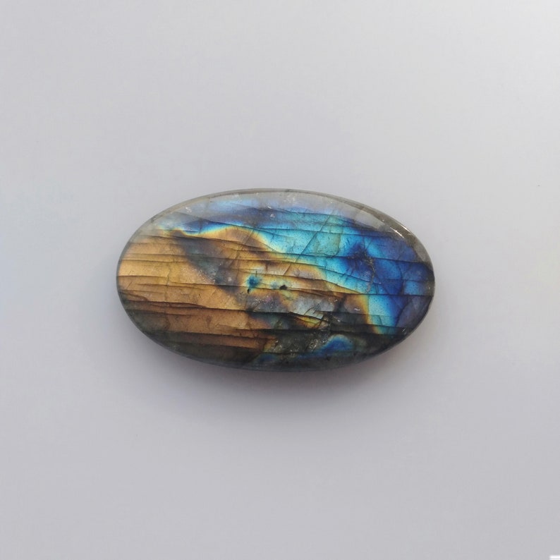 Blue Flash Labradorite Loose Stone 75 Ct.,A-070 Top Glorious Labradorite Cabochon Multi Flash Spectrolite Oval shape Labradorite Gemstone