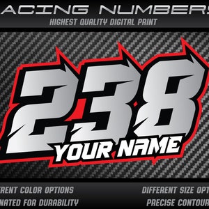 Kaufe Zahlen 9 Racing Nummer Aufkleber Helm Racing Vinyl Cut