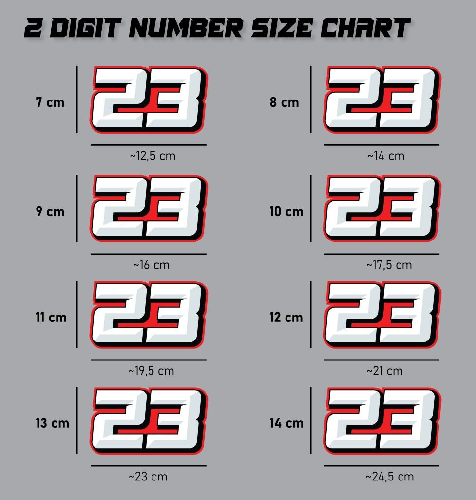 1pc Custom Motorcycle Racng Number Stckers MX Motocross Decals Dash