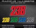 Custom Racing Number Decals: Laminated Vinyl Stickers, MX Car Graphics product logo