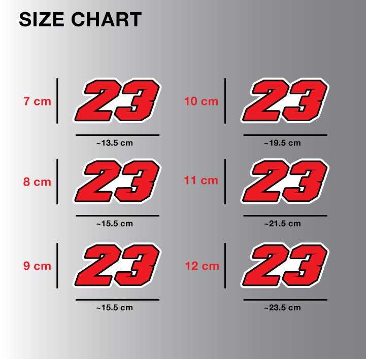 Custom Race Number Stickers: Laminated Vinyl Decals - Etsy