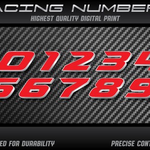 thumbnail image 2 of Set Of 3 Black Race Number Stickers – 8 2 of 6